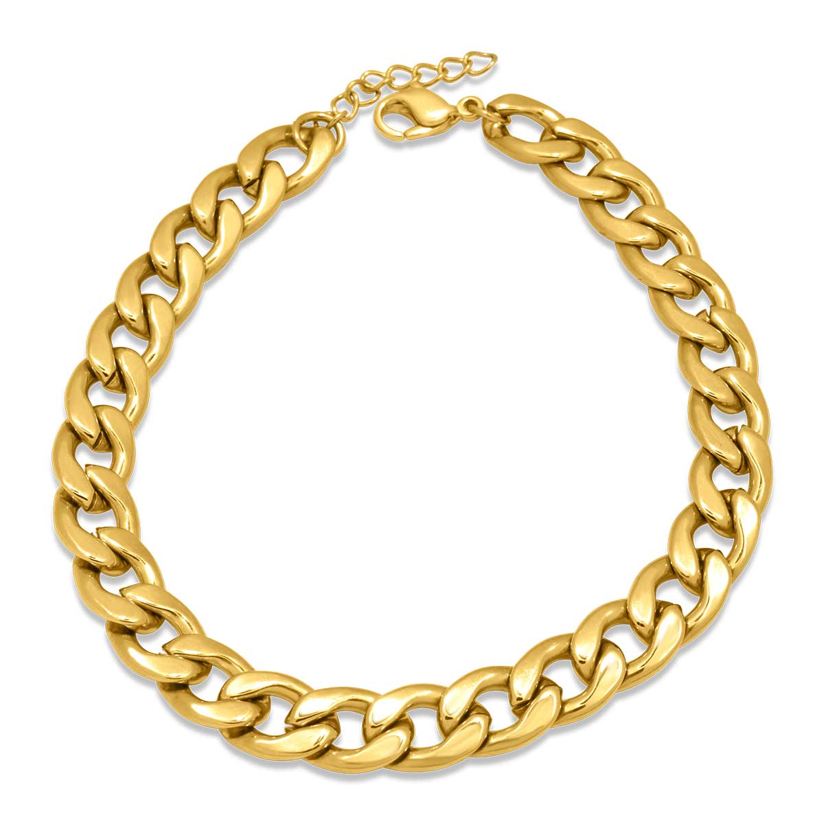 Gurmet Extra Gold Bracelet 9MM Βραχιόλι από ανοξείδωτο ατσάλι 316L